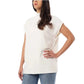 Cyrus Women's Mocked Neck Sleeveless Side Slits Soft Knit Tunic Sweater
