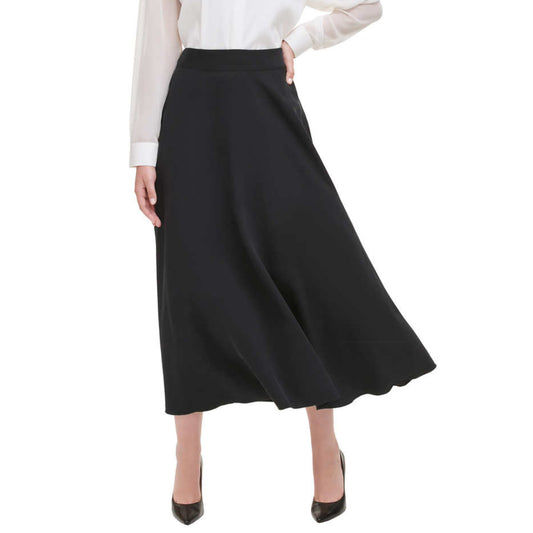 DKNY Women's A-Line Flare Maxi Skirt