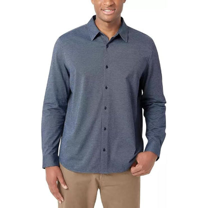 DKNY Men's Stretch Cotton Long Sleeve Sport Casual Button Down Shirt