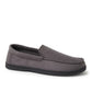 Dearfoams Men's Jason Perforated Microsuede Memory Foam Indoor Outdoor Moccasin Slippers