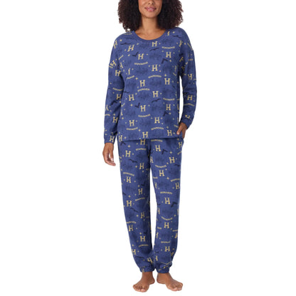 Harry Potter Women's 2-Piece Printed Long Sleeve Soft Jersey Pajama Lounge Set
