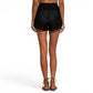 ELAN Women's Semi Sheer Lace Panels Cover-Up Shorts