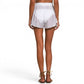 ELAN Women's Semi Sheer Lace Panels Cover-Up Shorts
