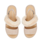 EMU Australia Women's Durack Genuine Sheepskin Suede Fur Platform Stinger Sandals