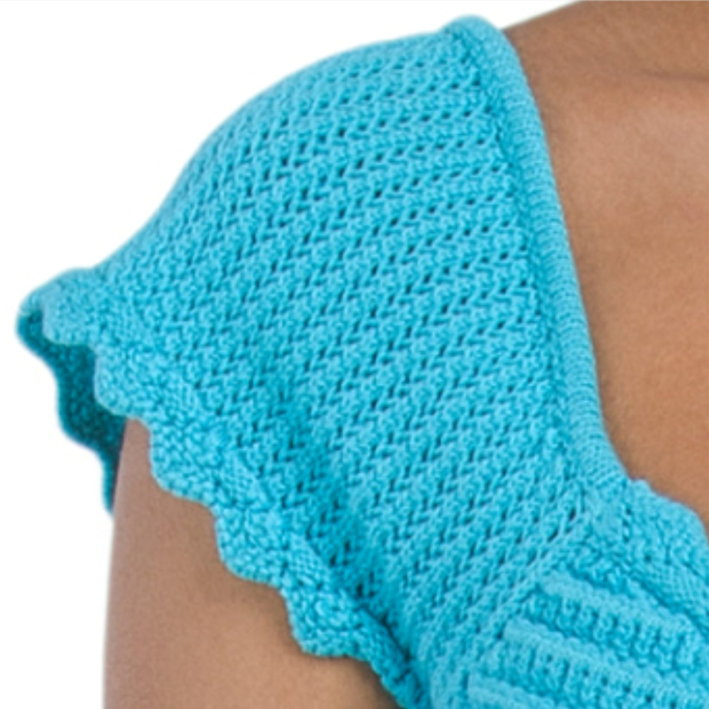 ENDLESS ROSE Women's Bow Detail Cotton Blend Crochet Crop Top