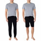 Eddie Bauer Men’s 3-Piece Super Soft Sleep Set Tee Joggers and Shorts Lounge Set