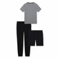 Eddie Bauer Men’s 3-Piece Super Soft Sleep Set Tee Joggers and Shorts Lounge Set
