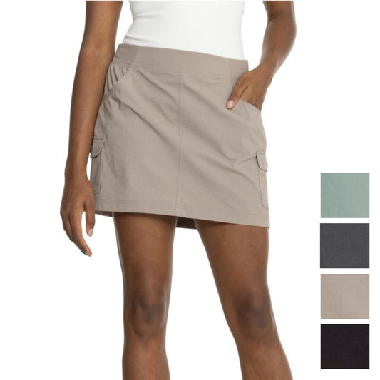 Eddie Bauer Women's Christine Build-in Shorts Cargo Pockets Stretch Skort