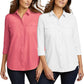 Eddie Bauer Women's Moisture Wicking UPF 50+ Departure Top Bottom Down Shirt