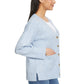 Ella Moss Women's V-Neck Button Front Soft Knit Cardigan