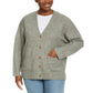Ella Moss Women's V-Neck Button Front Soft Knit Cardigan