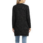 Ellie & Kate Women's Open Front Textured Knit Cozy Long Cardigan