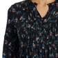FATFACE Women's Nieve Nordic Floral Print Long Sleeve Tired Mini Dress