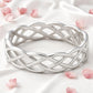 Fashion Women's 925 Sterling Silver Celtic Knot Band Ring