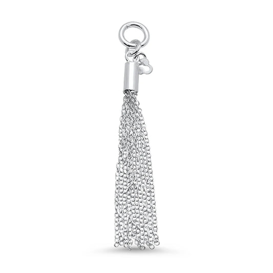 Fashion Women's 925 Sterling Silver Chain Tassel Design Pendant