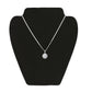 Fashion Women's 925 Sterling Silver Halo Round Cubic Zirconia Pendant