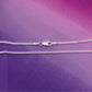 Fashion Women's Unisex 925 Sterling Silver Curb Chains 2MM