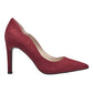 French Connection Women's Pointy Toe Faux Suede Scalloped Pump Heels