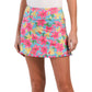 Gottex Golf Women's UPF 50 Golf Nikki Floral Print Ruffle Trim Skort