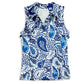 Gottex Women's Moisture wicking UPF 50 Ruffle Golf Tennis Tank Top