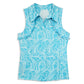 Gottex Women's Moisture wicking UPF 50 Ruffle Golf Tennis Tank Top