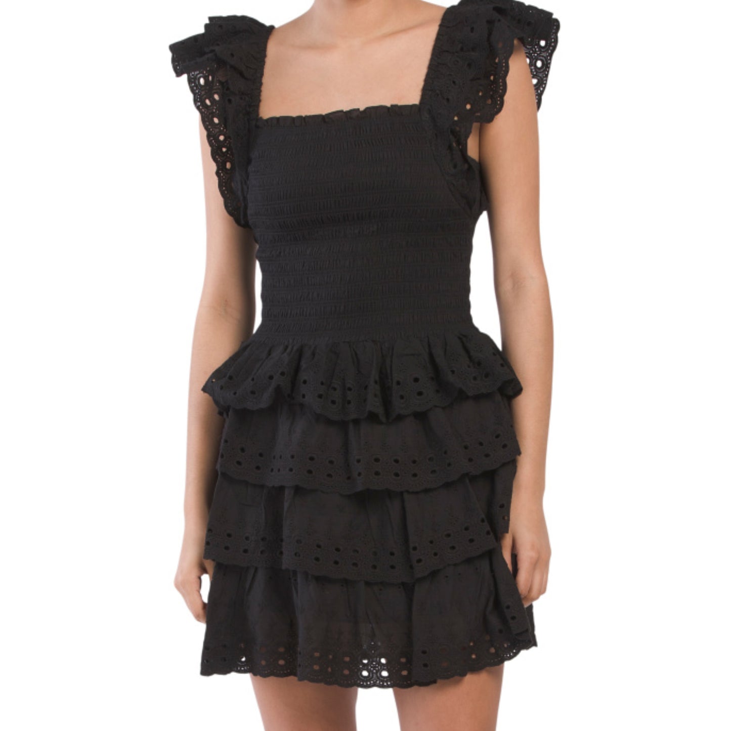 House Of Harlow Smocked Flutter Sleeve Top and Ruffle Mini Skirt Collection