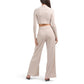 HUNTER & BROWN Women's Argyle Pattern Soft Long Sleeve Shirt and Pants Set