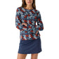 Hang Ten Women's Quick-dry UPF 50+ Long Sleeves Front Pocket Sun Swim T-Shirt