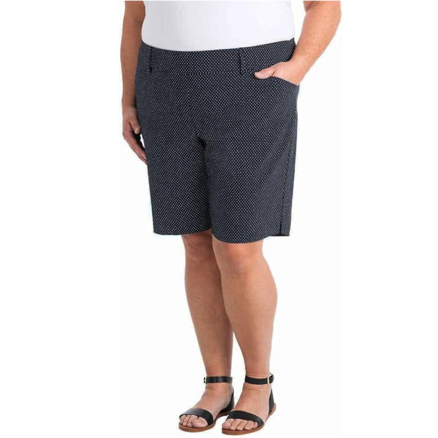 Hilary Radley Women's Comfort Waistband Bermuda Shorts