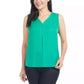 Hilary Radley Women's Sleeveless V-Neck Lightweight Blouse Top