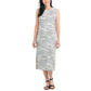 Hilary Radley Women's Soft Jersey Comfy Sleeveless Side Slit Midi Dress