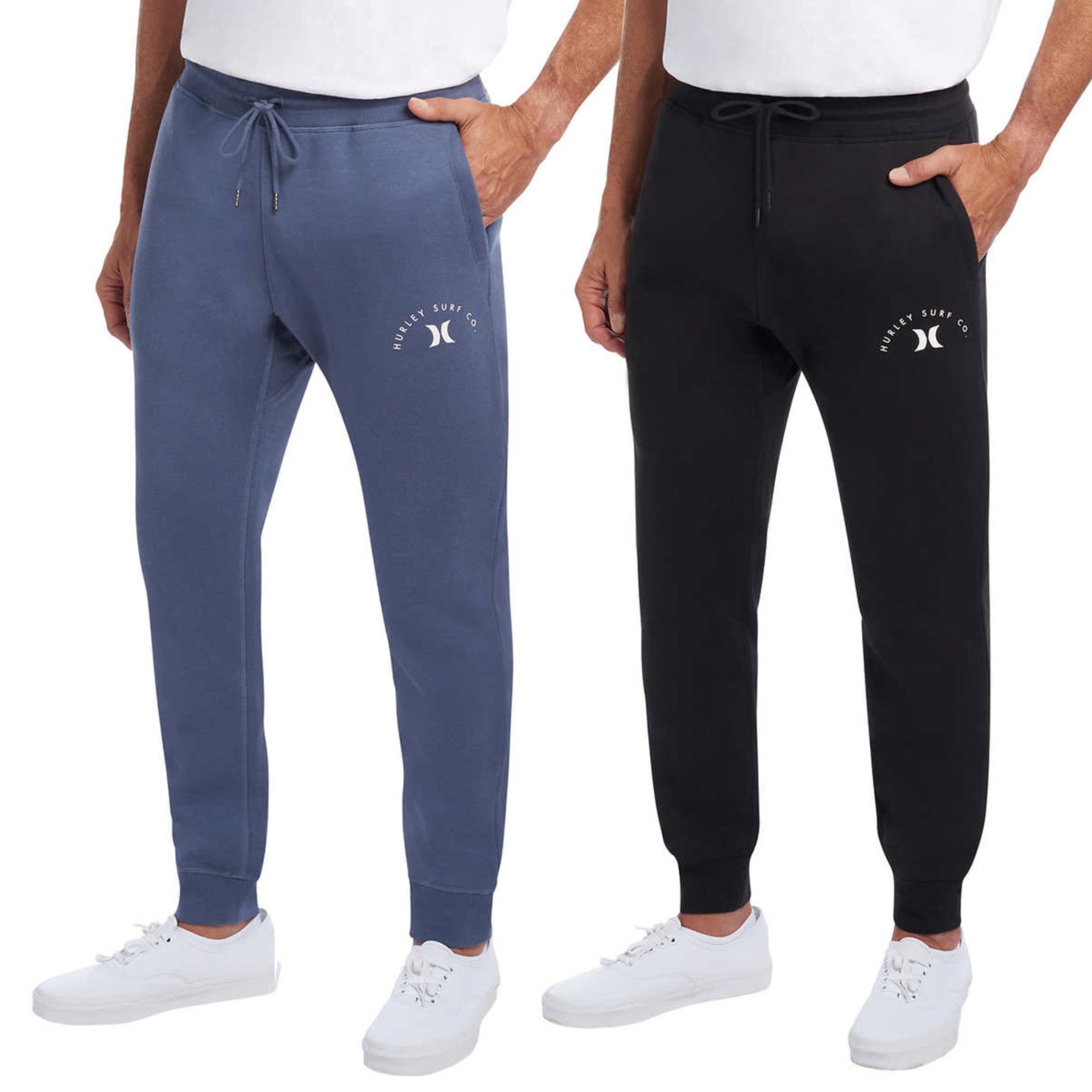 Hurley Men s Ultra Soft Cotton Blend Fleece Casual Active Pants Joggers