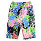 IBKUL Women's Amelia Tummy Control High Rise Floral Printed UPF 50+ Shorts