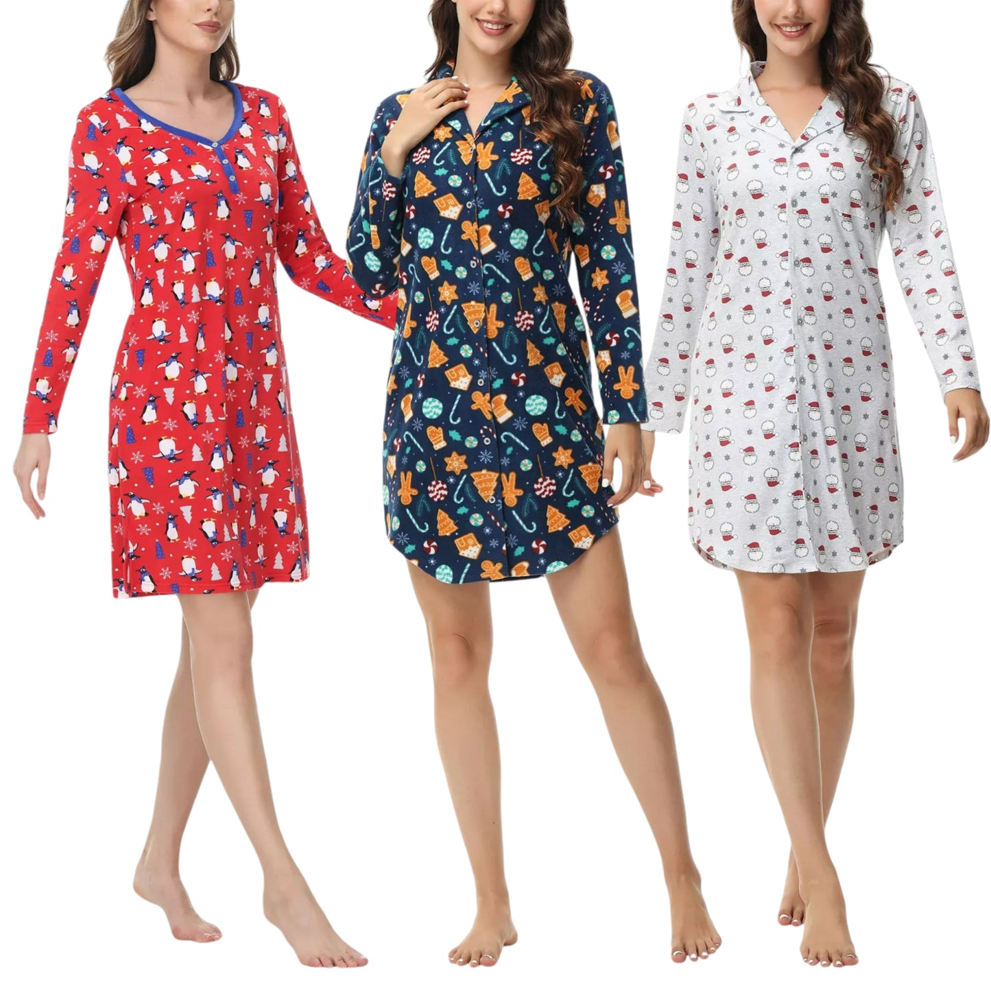 Letaystore Women's Sleepwear Loungewear PJ Sleep shirt Sleep dress