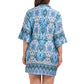 In Bloom Women's Floral Print Lightweight Waist Tie Robe