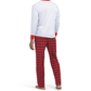 JACLYN INTIMATES Men's Christmas 2pc Papa Gnome Buffalo Check Pajama Set