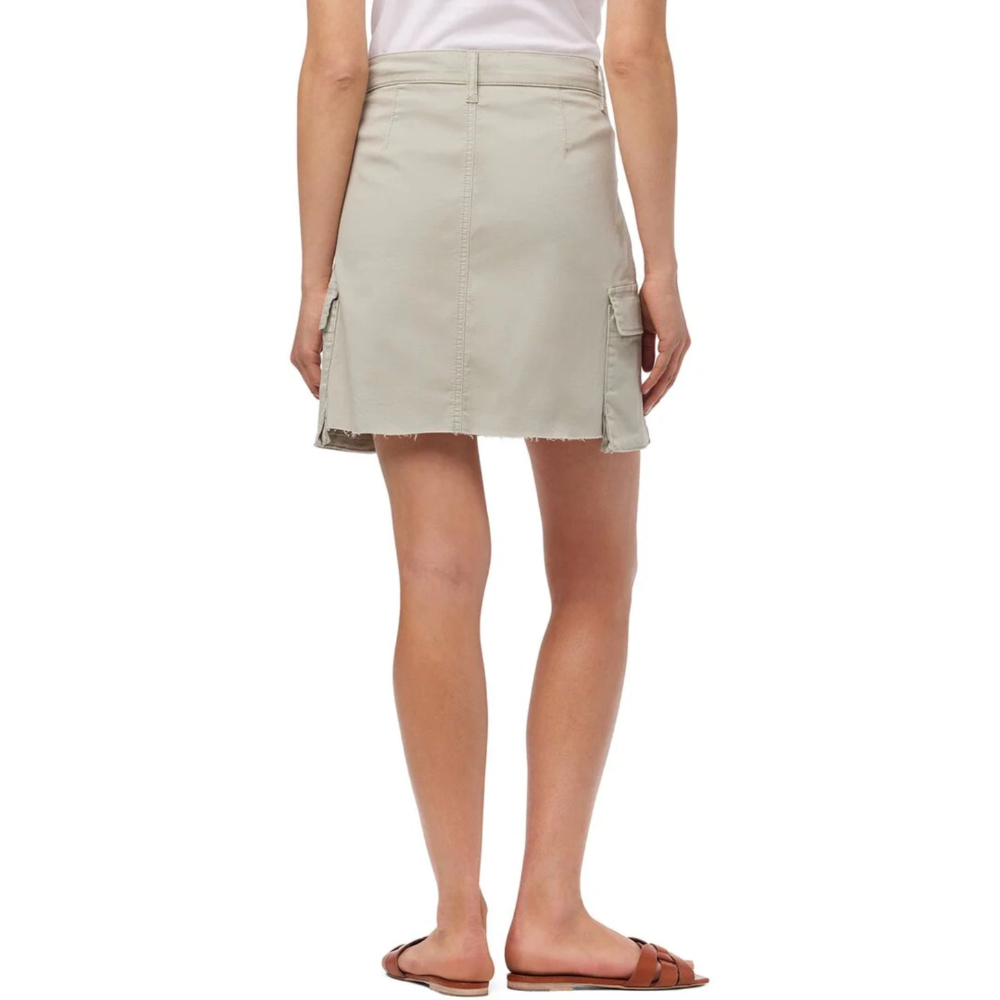 JOE'S Women's High Rise Frayed Hem Jean Cargo Mini Skirt