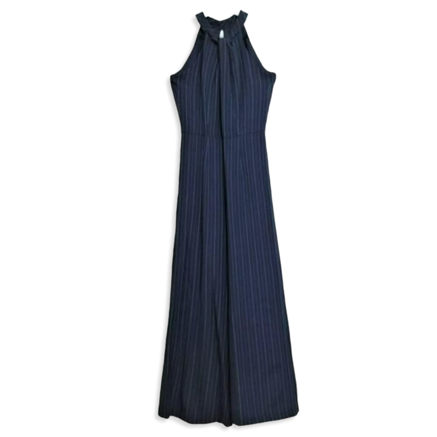 Julia Jordan Sleeveless Wide Leg Halter Neck Stripe Jumpsuit
