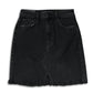 J Brand Women's Black Jules High Rise Frayed Hem Mini Skirt
