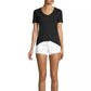 J Brand Women's Frayed Hem Slim Leg Denim Shorts