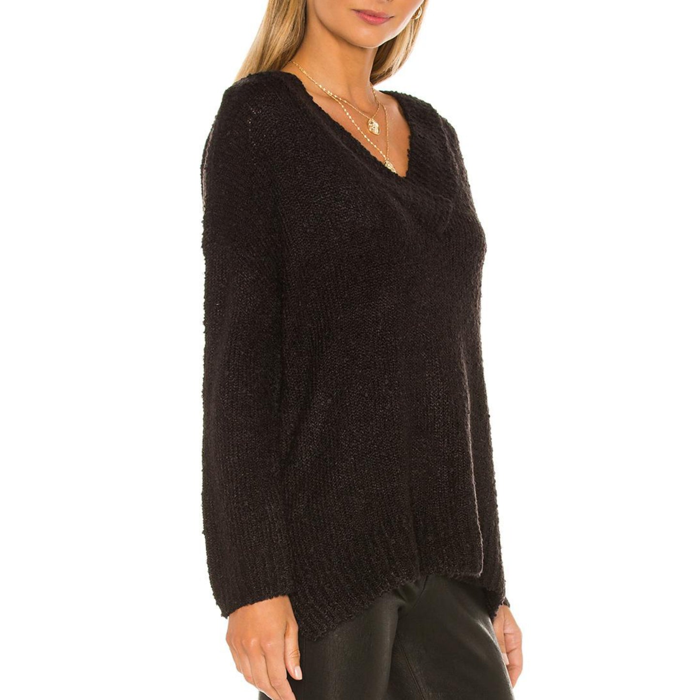 Jack by BB Dakota Women's Cozy V-Neck Super Soft Knit Relaxed Fit Sweater