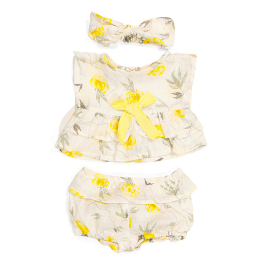 Jessica Simpson Newborn Girls 2pc Floral Print Bloomer Set With Headband
