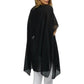 Jessica McClintock Women's Sparkly Rhinestones Galaxy Kimono Poncho Sheer Top
