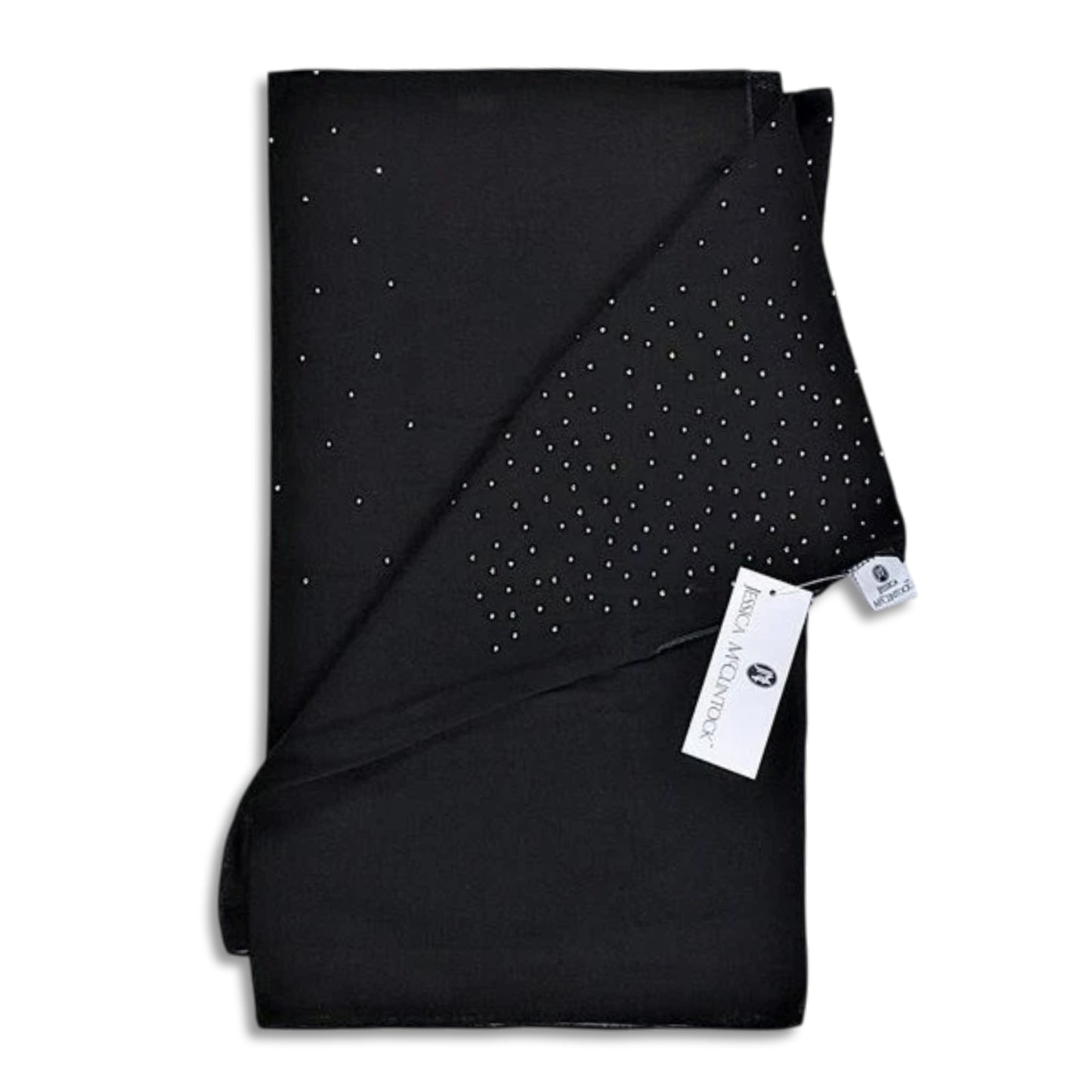 Jessica McClintock Women's Sparkly Rhinestones Galaxy Kimono Poncho Sheer Top