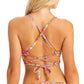Jessica Simpson Women's Paisley Print Keyhole Swim Bikini Top and Bottom Collection