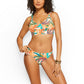 Jessica Simpson Women's Tropical Floral Print Hipster Swim Crop Cami and Bottom Collection