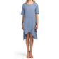 KLASSIKS Women's Made in Italy Cotton Asymmetrical Hem Dress