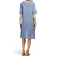 KLASSIKS Women's Made in Italy Cotton Asymmetrical Hem Dress