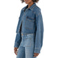 KUT from the Kloth Women's Billie Western Collared Denim Cropped Jacket