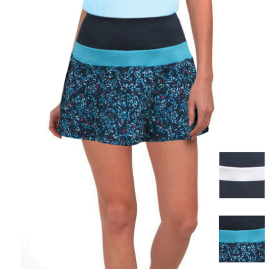 KYODAN Women's Built-in Shorts Color Block Inserts Golf Skort
